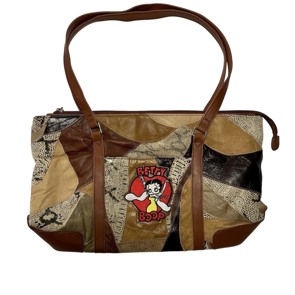 Betty‎ Boop Patchwork Tote Bag Purse Novelty Shoulder Bag Y2K